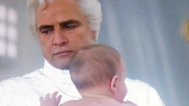 Superman 1978 brando and baby