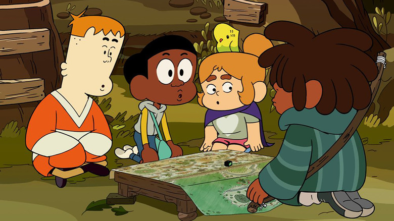 J.P., Craig, Kelsey, and Omar in Craig of the Creek