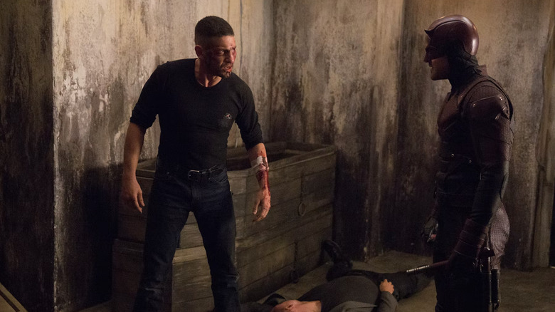 Jon Bernthal as Punisher Charlie Cox as Daredevil