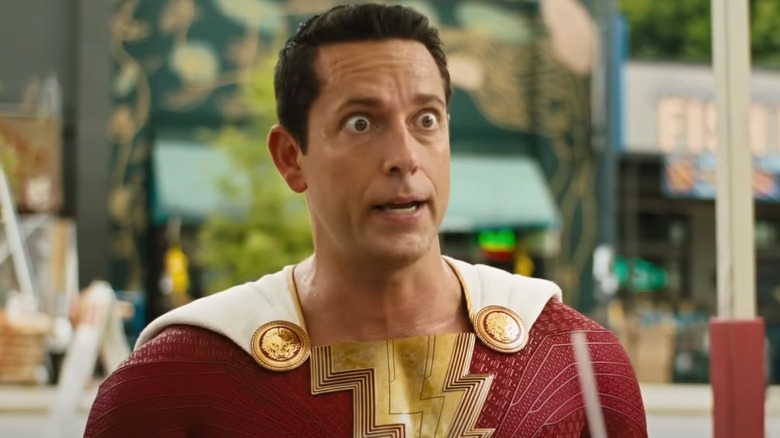 Shazam looking confused