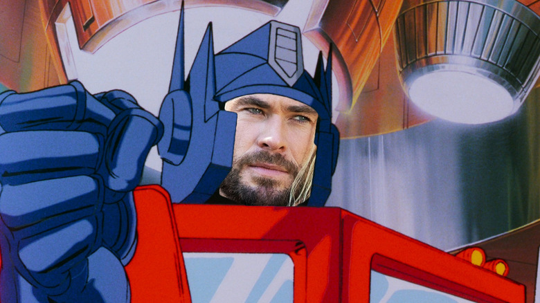 A terrifying amalgamation of Optimus Prime and Chris Hemsworth