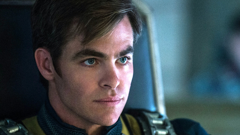 Chris Pine as Captain Kirk in "Star Trek" movie franchise